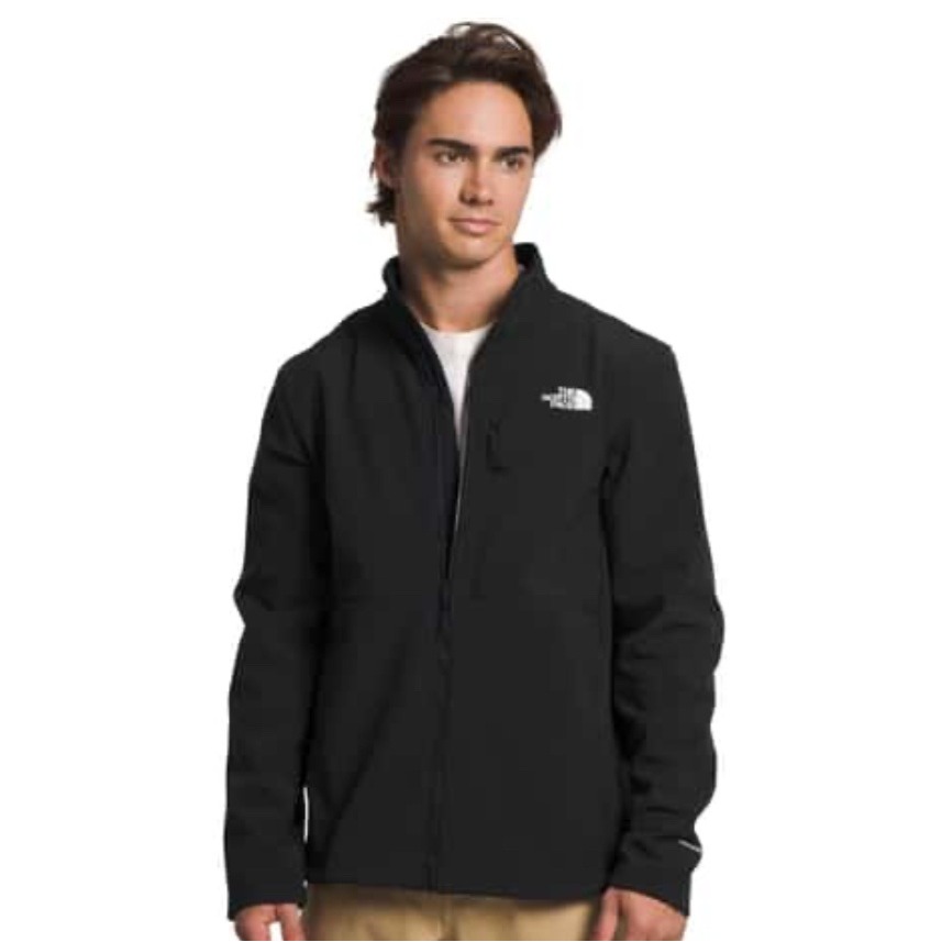 The North Face Black Apex Bionic 3 Softshell Jacket Men's Size S/P Full Zip Euc